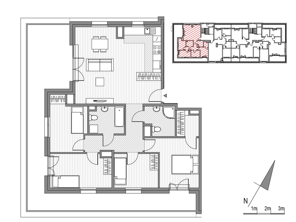 Nowe mieszkanie Glogera bud F i G Kraków, ul.Glogera 9,11  95m2 Foto 1