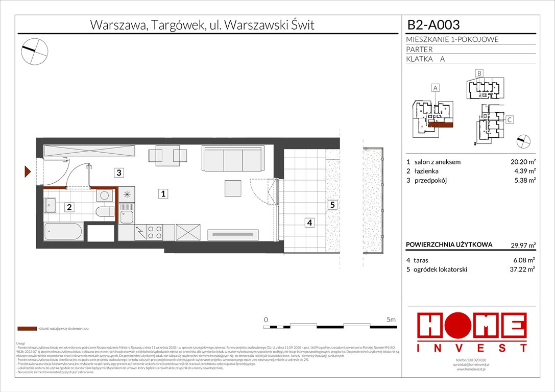 Nowa kawalerka Warszawski Świt Etap IX Warszawa, Targówek, ul. Warszawski Świt 12  30m2 Foto 1