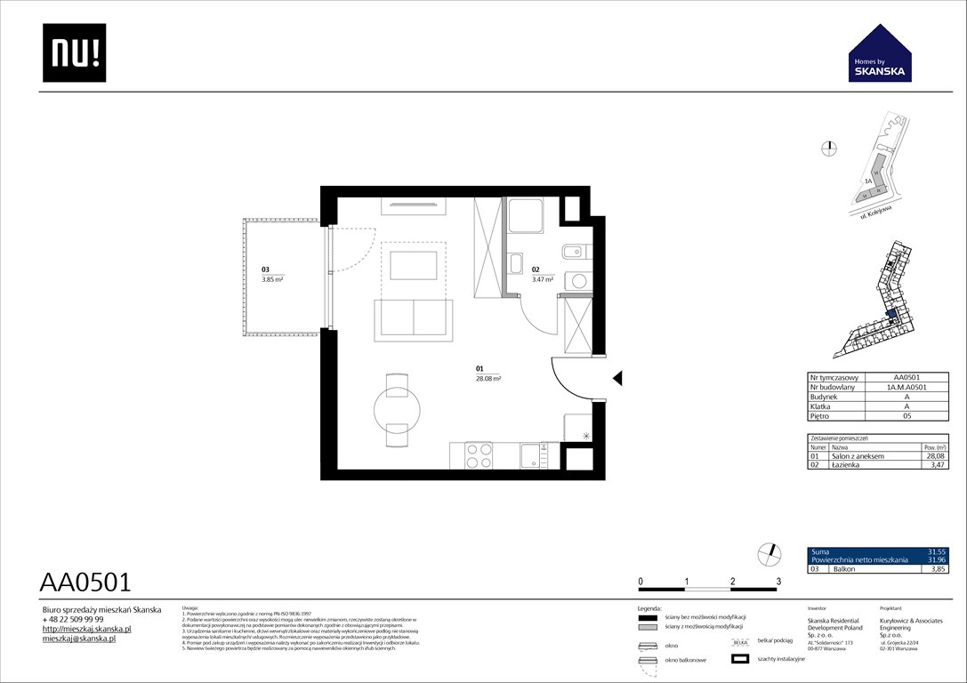 Nowa kawalerka NU Warszawa Wola – Pierwszy etap inwestycji Warszawa, Wola, Kolejowa  30m2 Foto 1