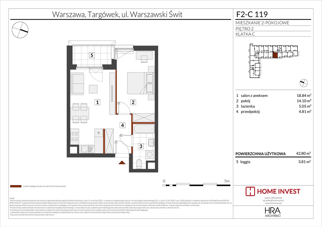 Nowe mieszkanie dwupokojowe Warszawski Świt Etap XIV Warszawa, ul. Warszawski Świt  43m2 Foto 1