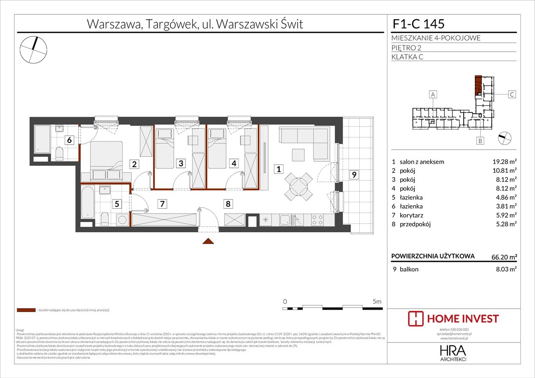 Nowe mieszkanie czteropokojowe  Warszawski Świt Etap XIII Warszawa, ul. Warszawski Świt  66m2 Foto 1