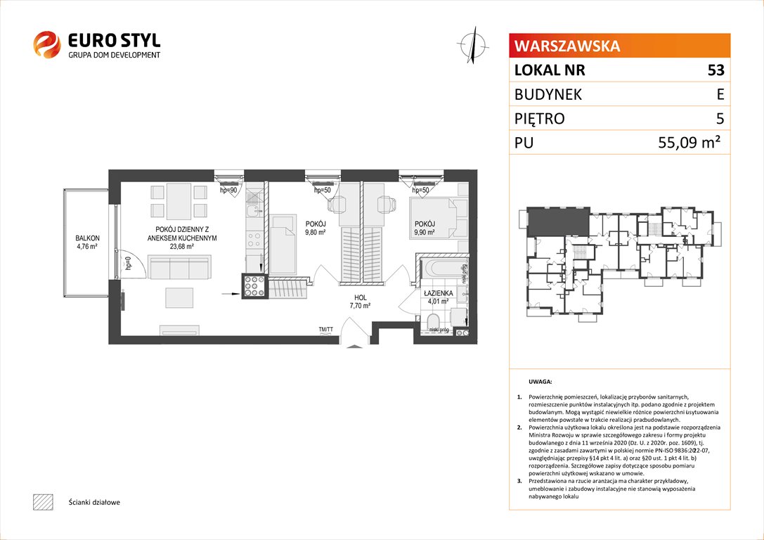 mieszkanie na sprzedaż 55m2 mieszkanie Gdańsk, Warszawska