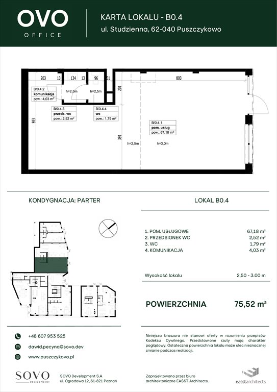 Nowe mieszkanie OVO Office Puszczykowo, Studzienna 2G  76m2 Foto 1