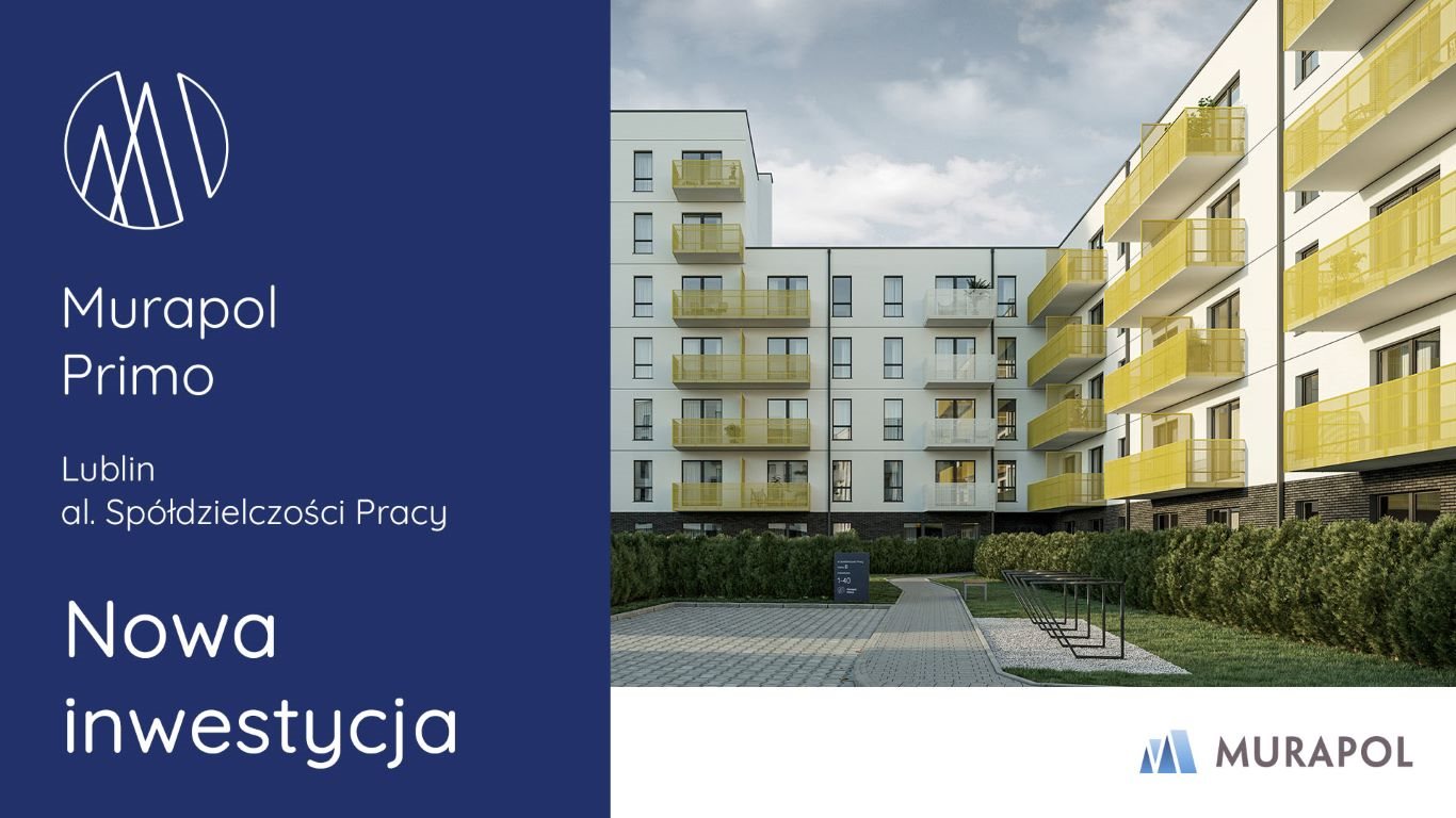 Nowe mieszkanie dwupokojowe Murapol Primo Lublin, Ponikwoda, al. Spółdzielczości Pracy  37m2 Foto 1