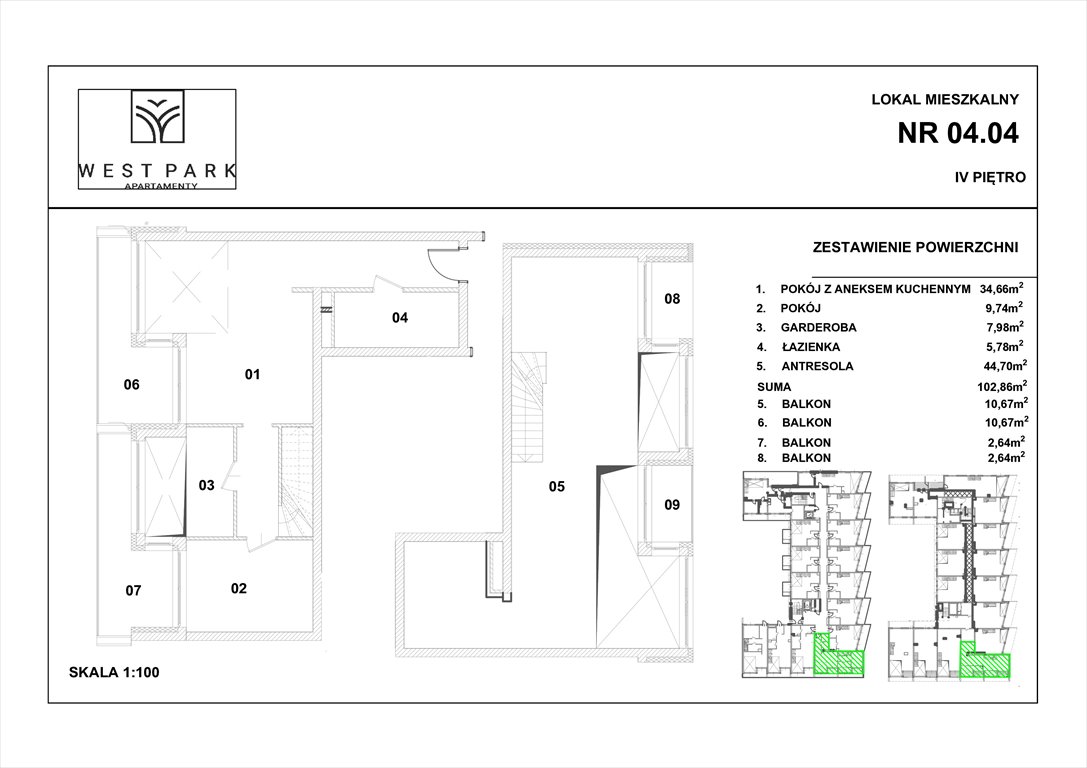 Nowe mieszkanie WEST PARK APARATAMENTY Kołobrzeg, Wylotowa 6  58m2 Foto 1