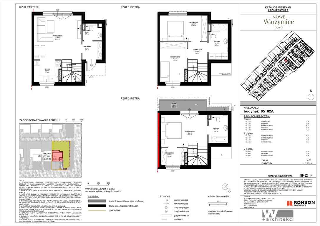 Nowe mieszkanie czteropokojowe  Nowe Warzymice Rajkowo, Spacerowa 14/2  90m2 Foto 1