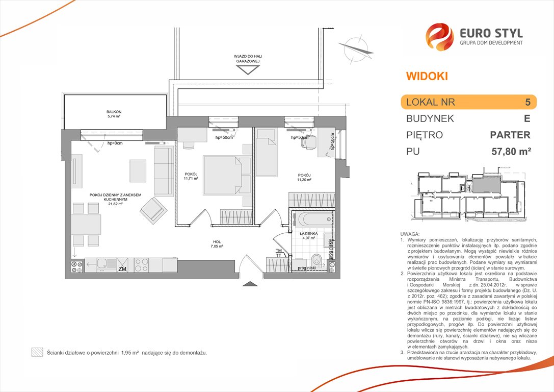 mieszkanie na sprzedaż 58m2 mieszkanie Rumia, Zagórze, Wyżynna