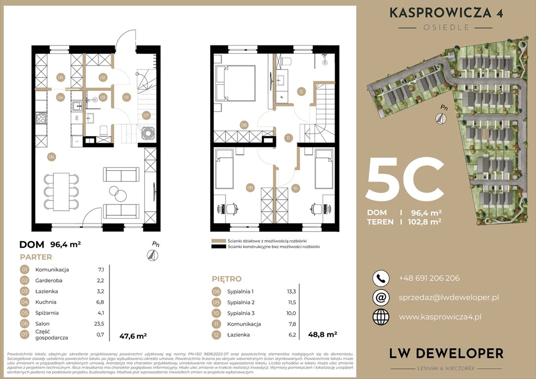 Nowy dom Osiedle Kasprowicza 4 Łódź, Jana Kasprowicza 4  96m2 Foto 1
