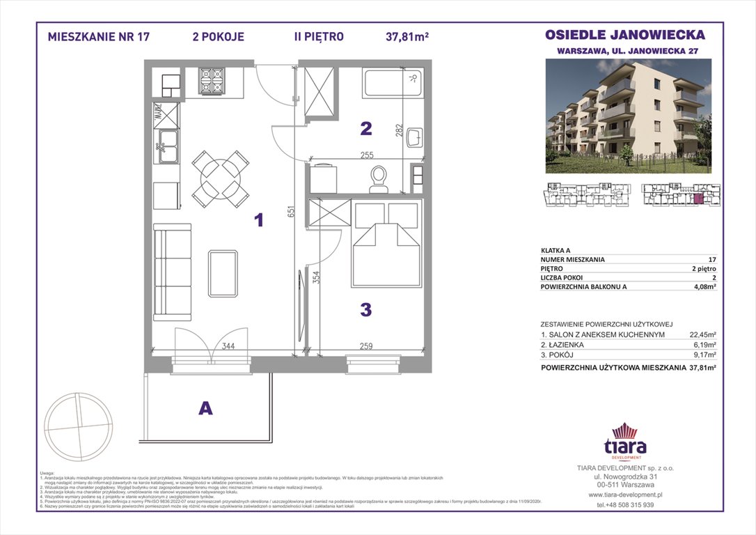 Nowe mieszkanie dwupokojowe Janowiecka 27 Warszawa, Targówek, Janowiecka 27  38m2 Foto 1