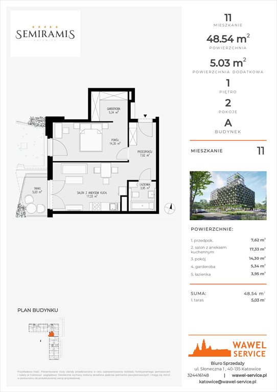 mieszkanie na sprzedaż 49m2 mieszkanie Katowice, Bogucice - Dąbrówka Mała, Wiertnicza 32