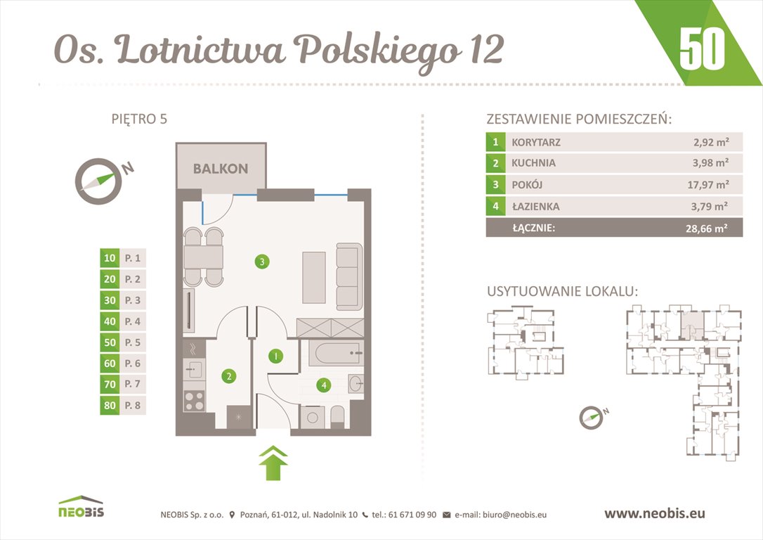 Nowa kawalerka OSIEDLE LOTNICTWA POLSKIEGO 12 W POZNANIU Poznań, Jeżyce, OS. LOTNICTWA POLSKIEGO 12  29m2 Foto 1