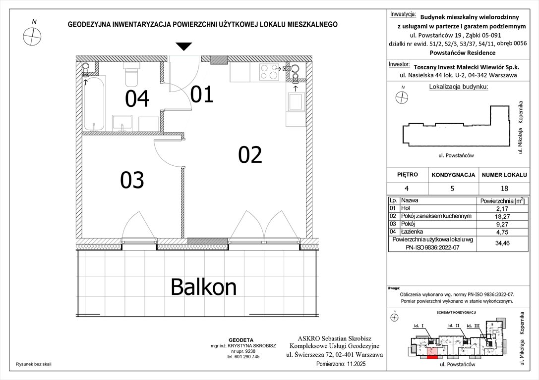 Nowe mieszkanie dwupokojowe Powstańców Residence Ząbki, Powstańców 19  34m2 Foto 1