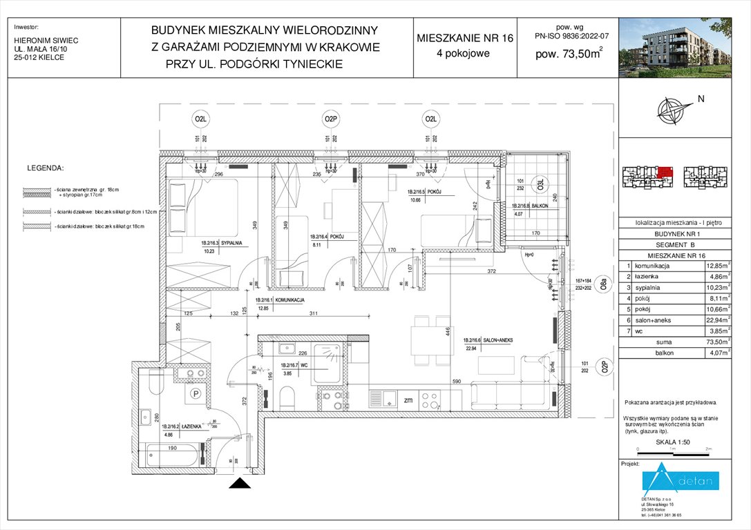 Nowe mieszkanie czteropokojowe  Podgórki Tynieckie Kraków, Dębniki, Podgórki Tynieckie  74m2 Foto 1
