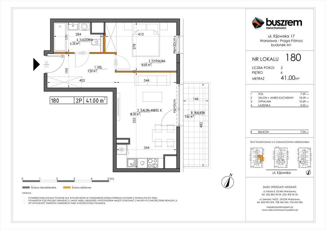 Nowe mieszkanie dwupokojowe Kijowska 17 Warszawa, Praga Północ, Kijowska 17  41m2 Foto 1