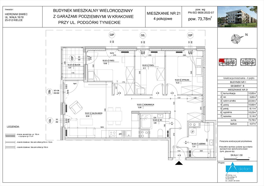 Nowe mieszkanie czteropokojowe  Podgórki Tynieckie Kraków, Dębniki, Podgórki Tynieckie  74m2 Foto 1