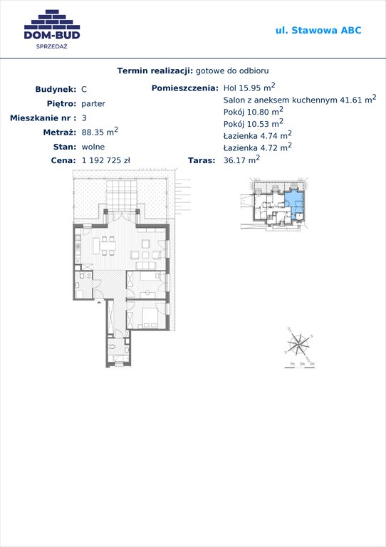 Nowe mieszkanie trzypokojowe Stawowa Kraków, Bronowice Wielkie, Stawowa  88m2 Foto 1
