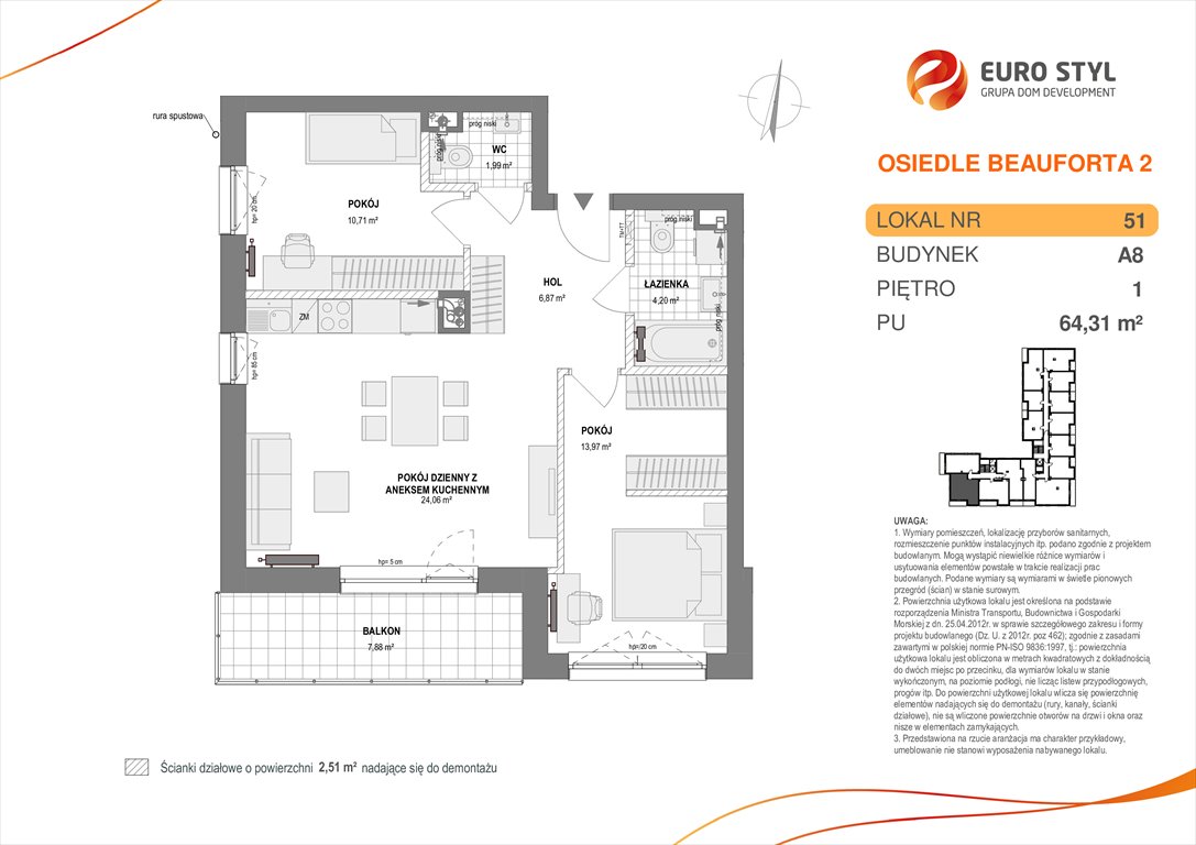 mieszkanie na sprzedaż 64m2 mieszkanie Pogórze, Pogórze, ul. Paderewskiego