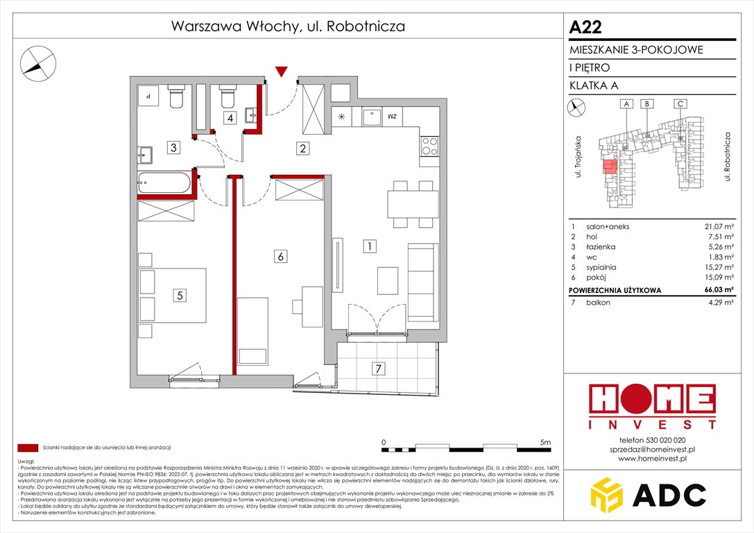 Nowe mieszkanie trzypokojowe Zakątek Włochy Warszawa, Włochy, ul. Robotnicza 11/13  66m2 Foto 1