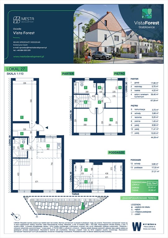 Nowe mieszkanie Vista Forest Wrocław, Fabryczna  133m2 Foto 1