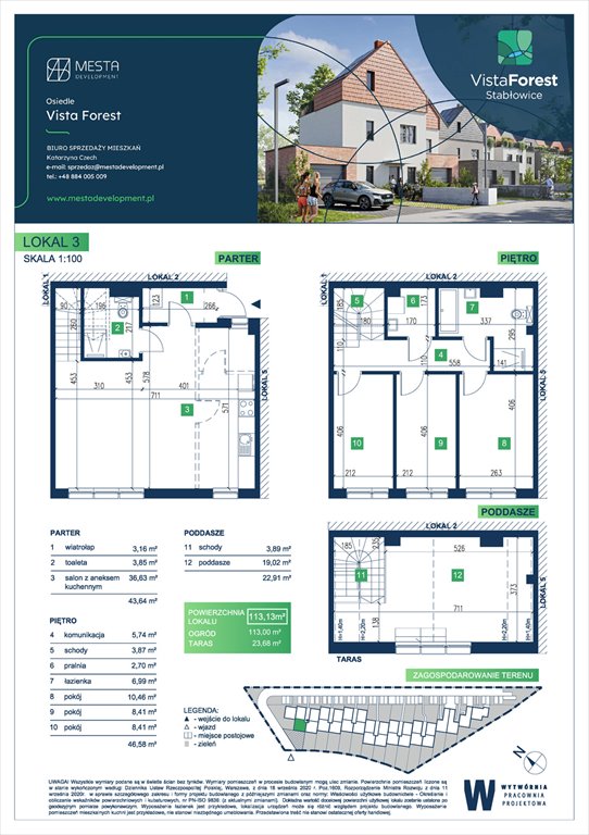 Nowe mieszkanie Vista Forest Wrocław, Fabryczna  113m2 Foto 1