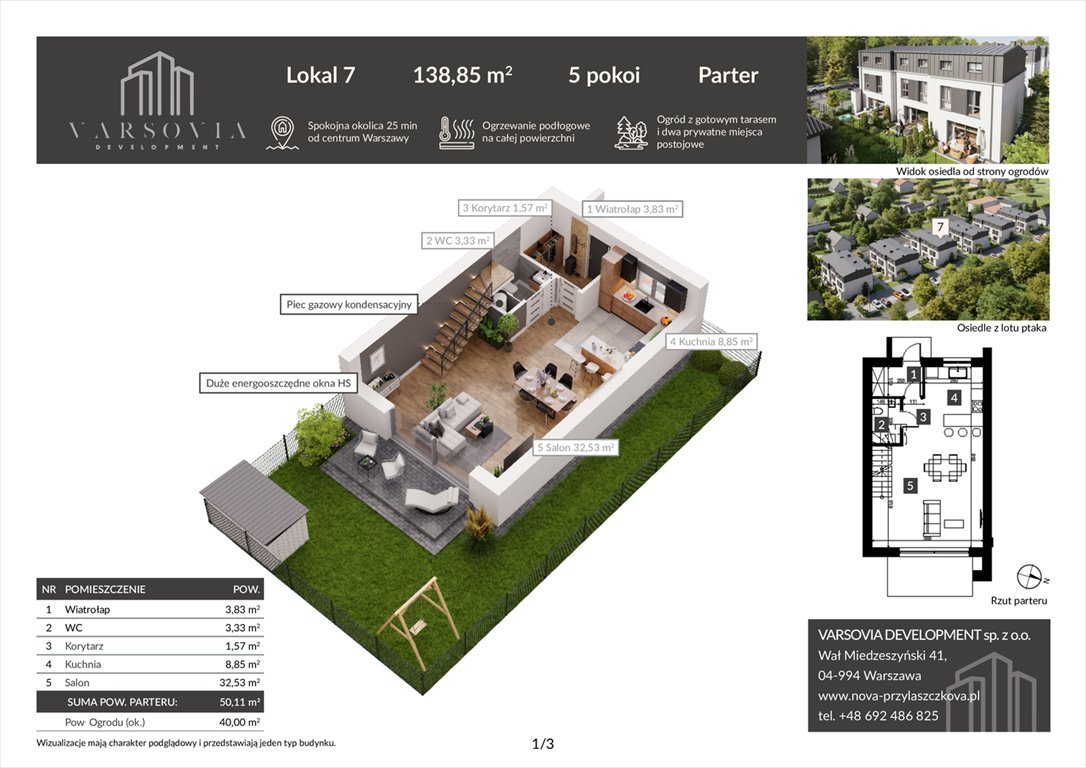 Nowe mieszkanie czteropokojowe  NOVA  PRZYLASZCZKOVA Warszawa, Wawer, Przylaszczkowa  139m2 Foto 1