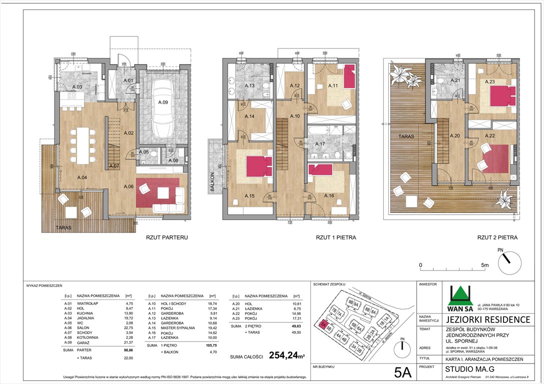 Nowy dom JEZIORKI RESIDENCE Warszawa, Ursynów, Jeziorki 47  254m2 Foto 1
