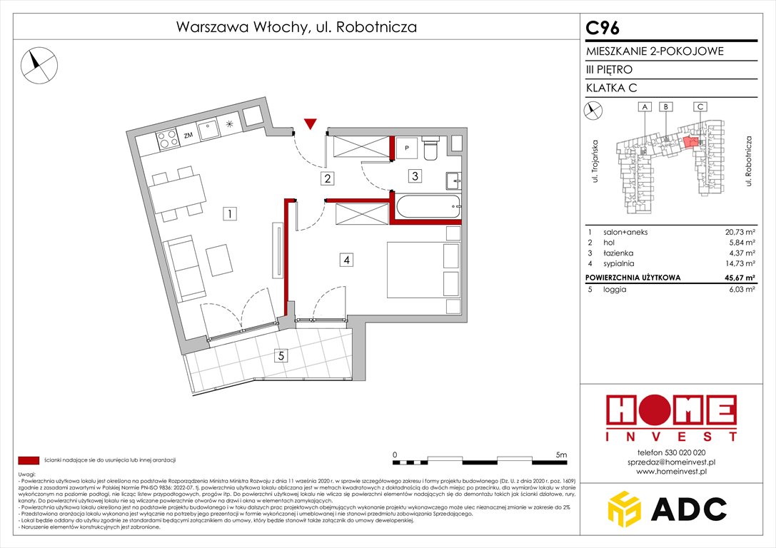 Nowe mieszkanie dwupokojowe Zakątek Włochy Warszawa, Włochy, ul. Robotnicza 11/13  46m2 Foto 1