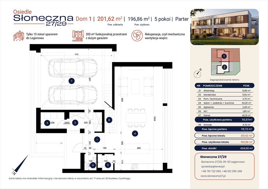 Nowy dom Osiedle Słoneczna 27/29 Legionowo, Słoneczna 27  2 002m2 Foto 1