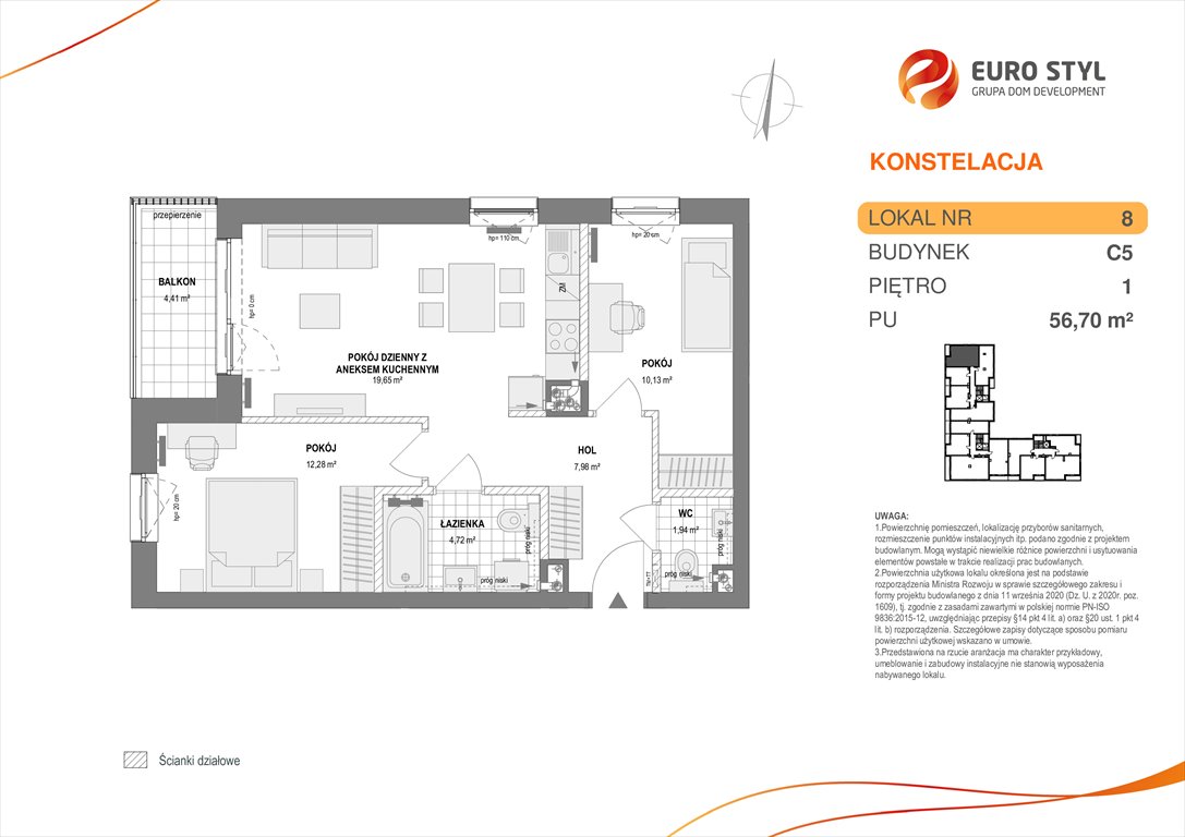 mieszkanie na sprzedaż 57m2 mieszkanie Gdynia, Pogórze, Paderewskiego