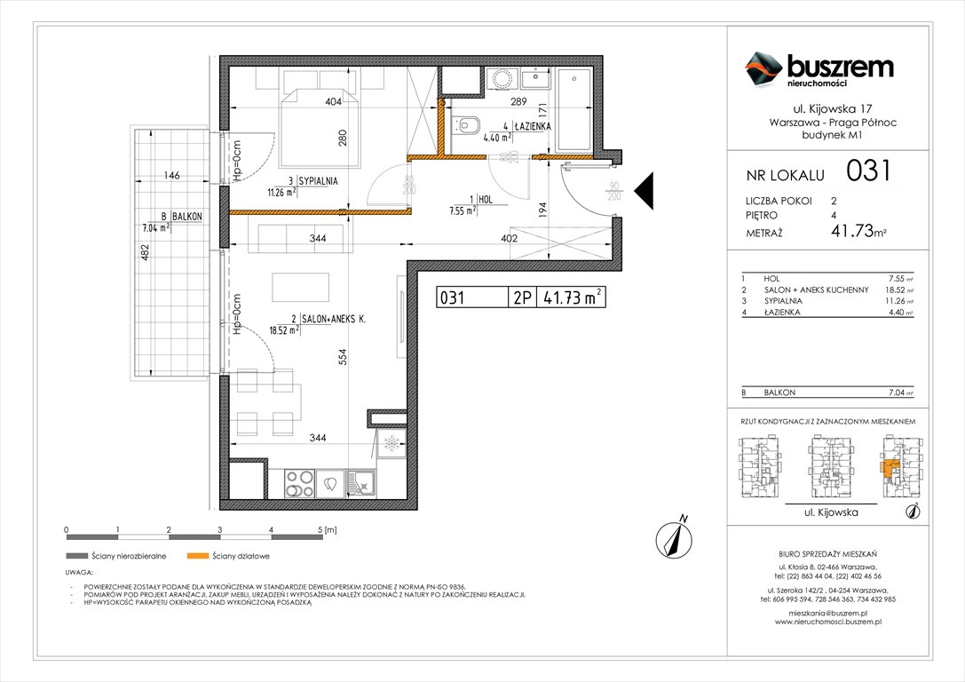 Nowe mieszkanie dwupokojowe Kijowska 17 Warszawa, Praga Północ, Kijowska 17  42m2 Foto 1