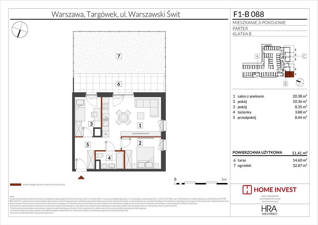 Nowe mieszkanie trzypokojowe Warszawski Świt Etap XIII Warszawa, ul. Warszawski Świt  51m2 Foto 1
