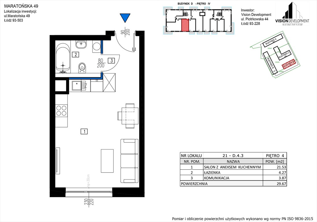 mieszkanie na sprzedaż 30m2 mieszkanie Łódź, Retkinia, Maratońska 49C