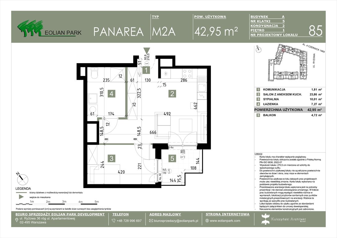 Nowe mieszkanie dwupokojowe PANAREA Warszawa, Ursus, Ryżowa  43m2 Foto 1
