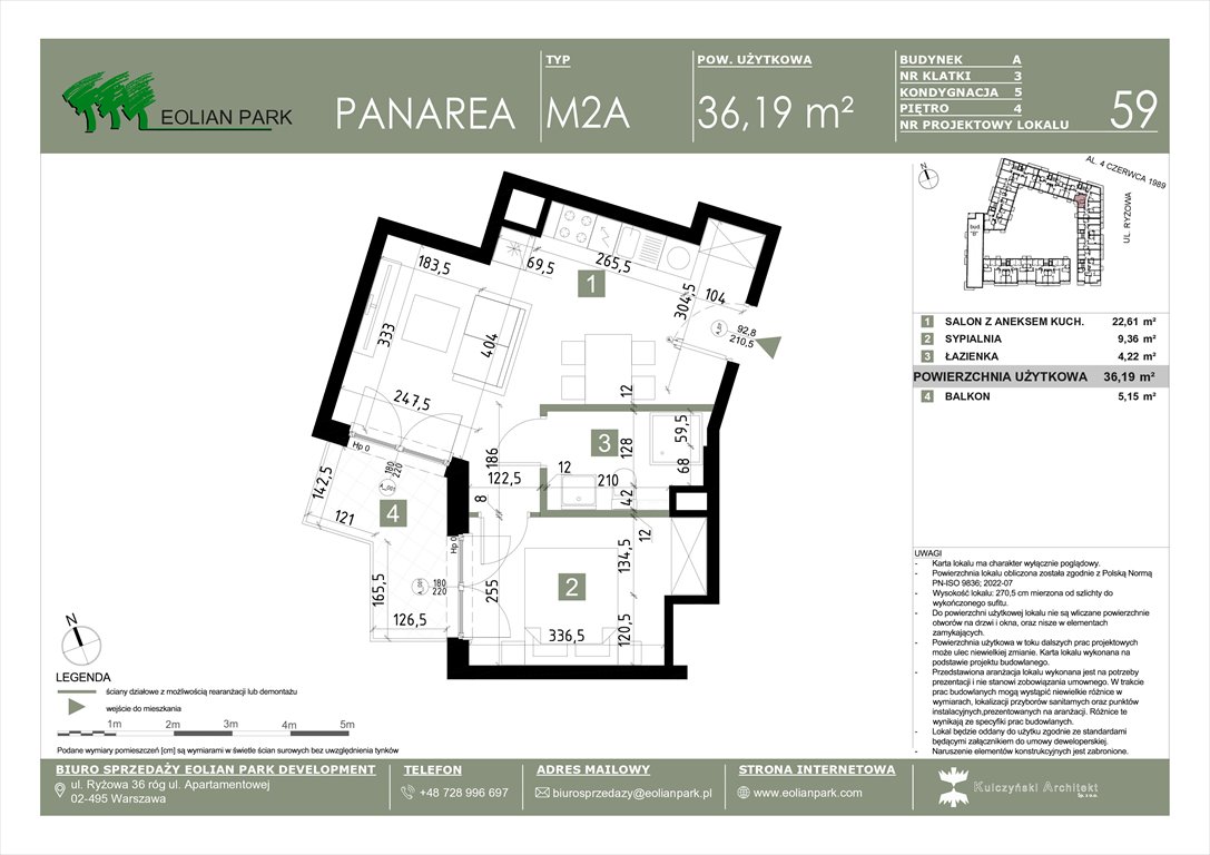 Nowe mieszkanie dwupokojowe PANAREA Warszawa, Ursus, Ryżowa  36m2 Foto 1
