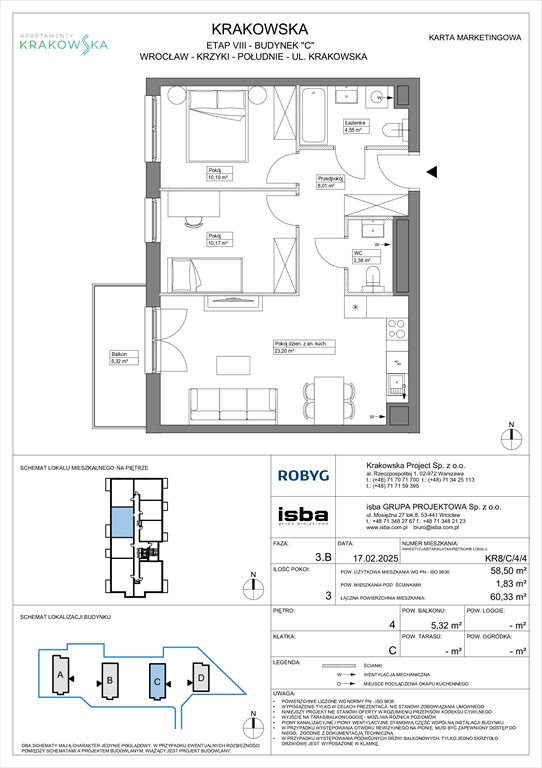 Nowe mieszkanie trzypokojowe Apartamenty Krakowska Wrocław, Krzyki, Krakowska 112  59m2 Foto 1