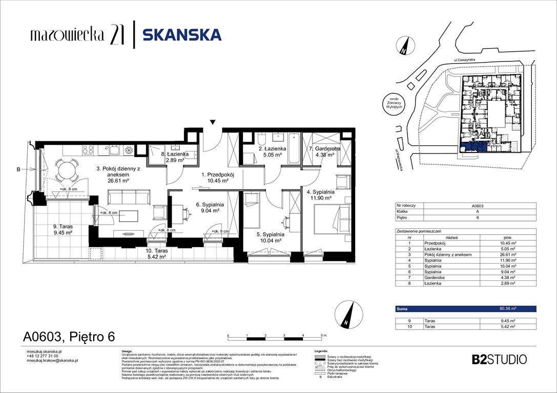 Nowe mieszkanie czteropokojowe  Mazowiecka 21 Kraków, Krowodrza, ul. Mazowiecka 21  80m2 Foto 1
