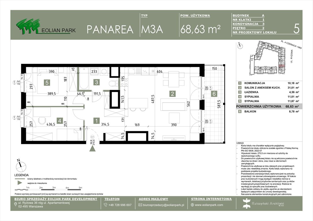 Nowe mieszkanie trzypokojowe PANAREA Warszawa, Ursus, Ryżowa  69m2 Foto 1