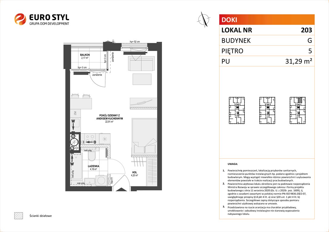 mieszkanie na sprzedaż 31m2 mieszkanie Gdańsk, Śródmieście, ks. Jerzego Popiełuszki/Rybaki Górne