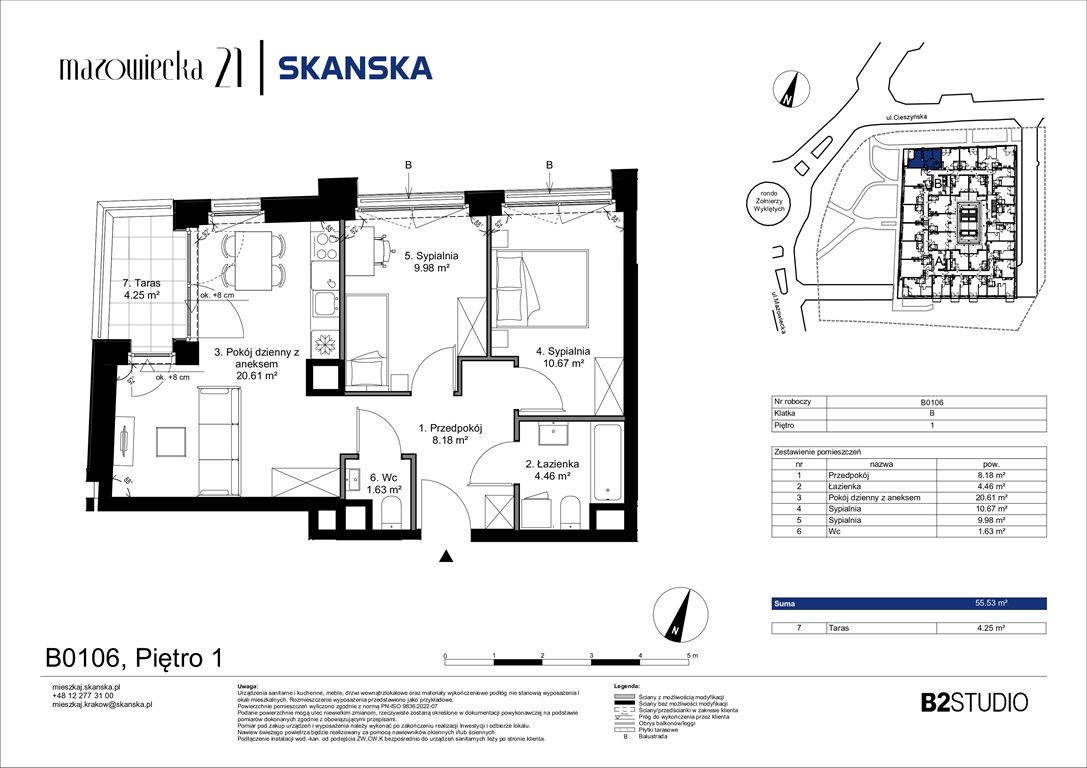Nowe mieszkanie trzypokojowe Mazowiecka 21 Kraków, Krowodrza, ul. Mazowiecka 21  56m2 Foto 1