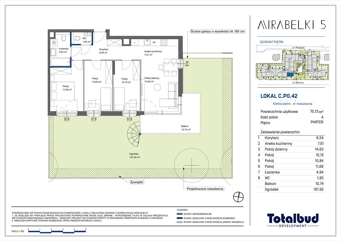 Nowe mieszkanie czteropokojowe  Mirabelki 5 Warszawa, Białołęka, Mirabelki  70m2 Foto 1