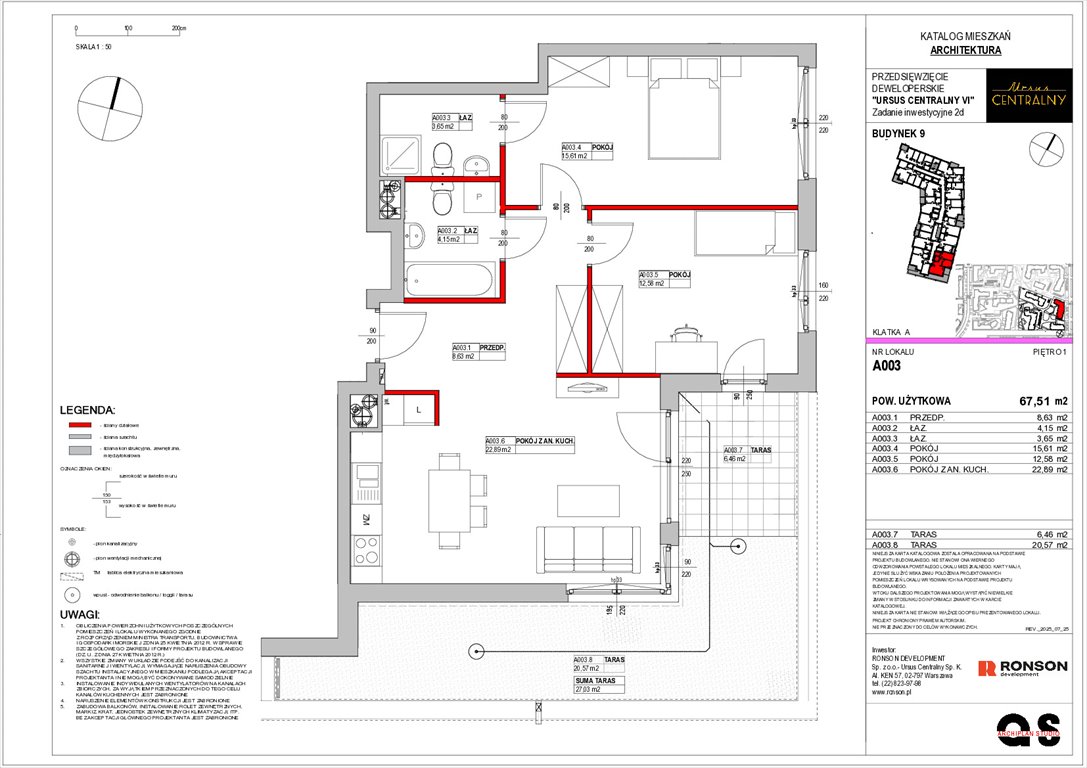 Nowe mieszkanie trzypokojowe URSUS CENTRALNY Warszawa, Ursus, ul. Gierdziejewskiego 23  68m2 Foto 1