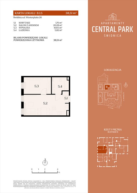 Nowe mieszkanie dwupokojowe Apartamenty Central Park Świdnica Świdnica, Lipowa 14  39m2 Foto 1