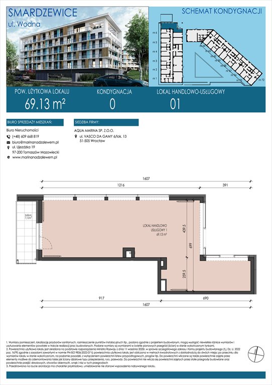 Nowe mieszkanie AQUA MARINA SMARDZEWICE, WODNA  69m2 Foto 1