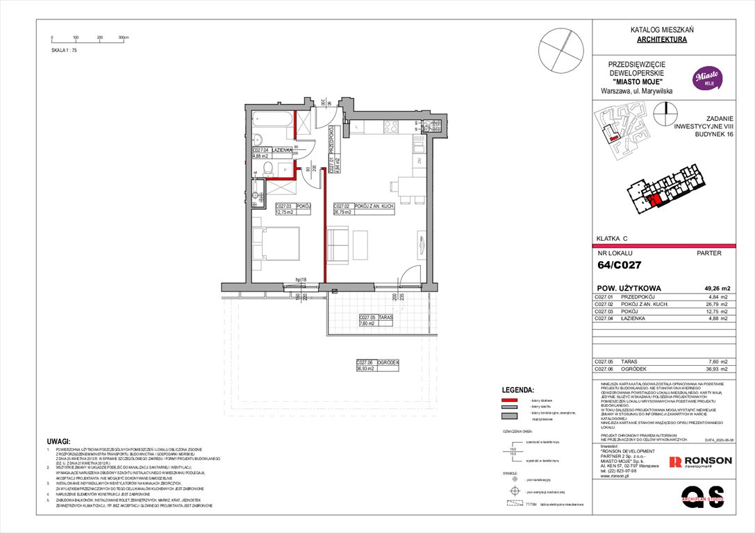Nowe mieszkanie dwupokojowe Miasto Moje Warszawa, Białołęka, Marywilska 68  49m2 Foto 1
