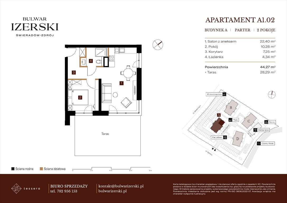 Nowe mieszkanie dwupokojowe BULWAR IZERSKI Świeradów Zdrój, Senatoryjna/Szkolna  44m2 Foto 1