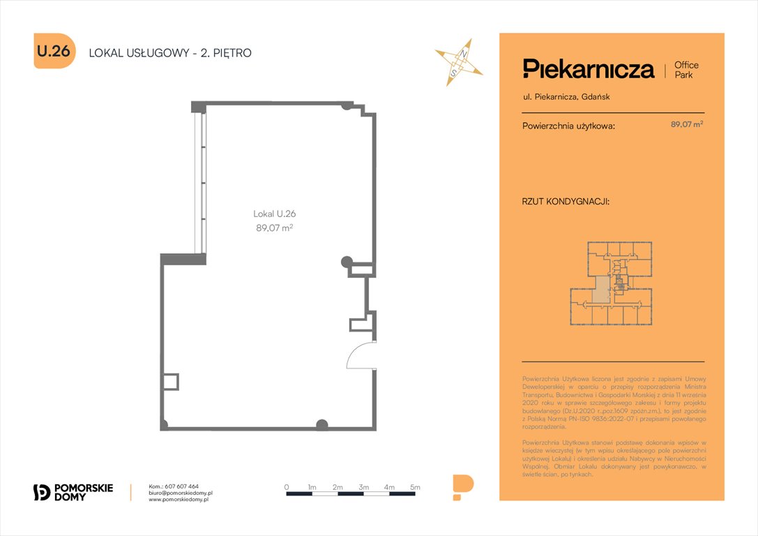 Nowe mieszkanie Piekarnicza Office Park Gdańsk, Morena, Piekarnicza 6  89m2 Foto 1