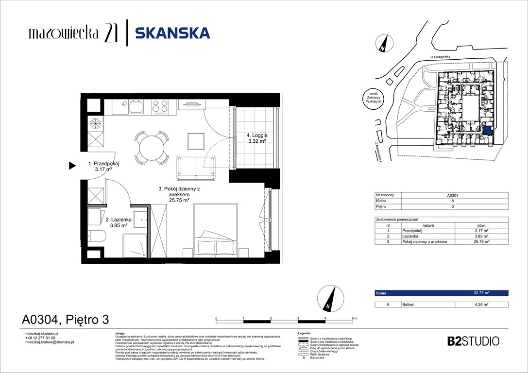 Nowa kawalerka Mazowiecka 21 Kraków, Krowodrza, ul. Mazowiecka 21  33m2 Foto 1