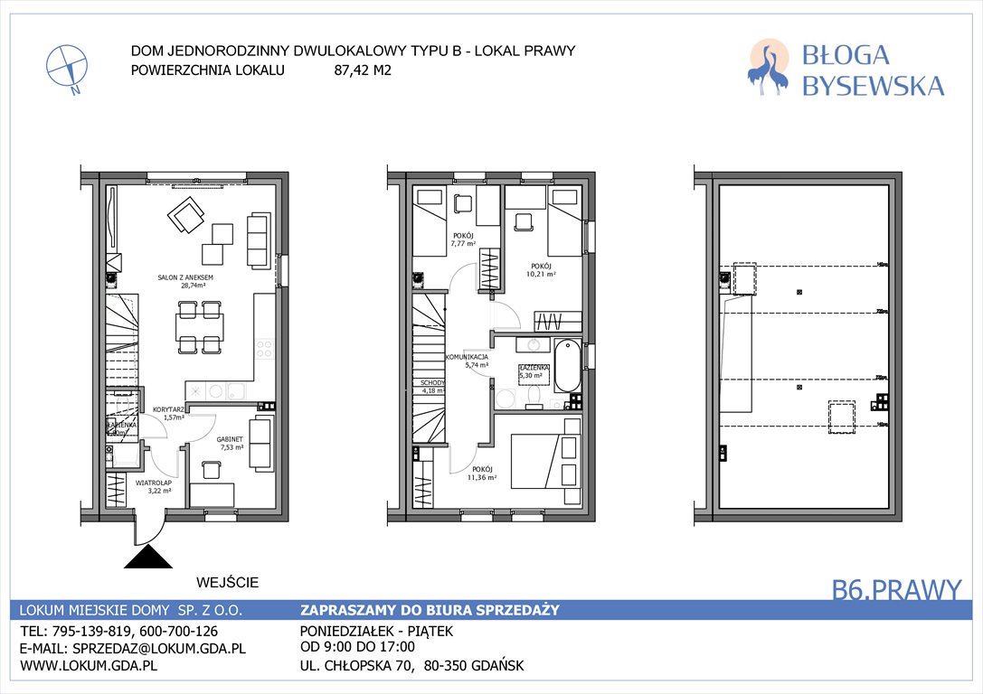 Nowy dom Błoga Bysewska Gdańsk, Kokoszki, Geologów  87m2 Foto 1