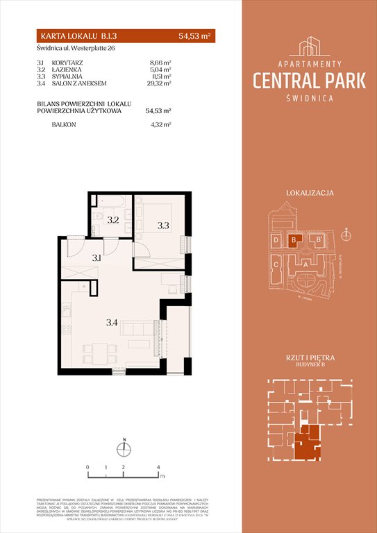 Nowe mieszkanie dwupokojowe Apartamenty Central Park Świdnica Świdnica, Lipowa 14  55m2 Foto 1