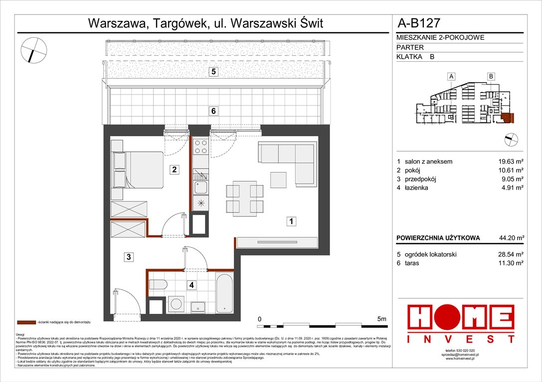 Nowe mieszkanie dwupokojowe Warszawski Świt Etap VII Warszawa, Targówek, ul. Warszawski Świt 12  44m2 Foto 1